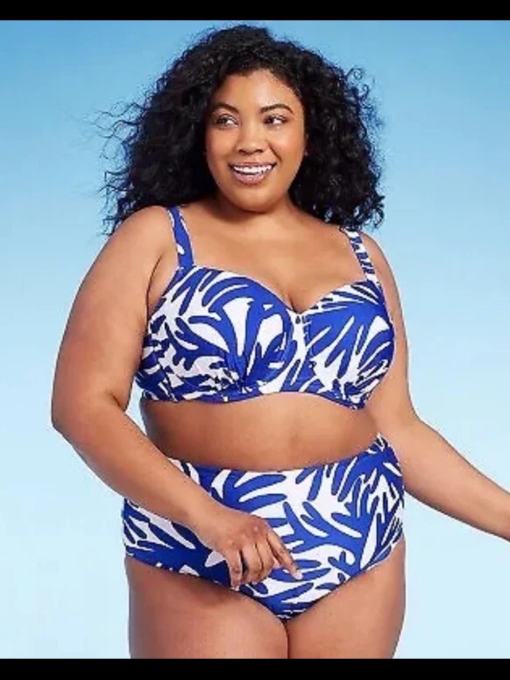 💜Kona Sol Women’s 2Piece Swimsuit…Top is size 20, bottom is size:2X(20-22)